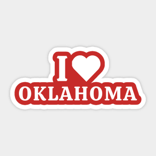 I Love Oklahoma Sticker